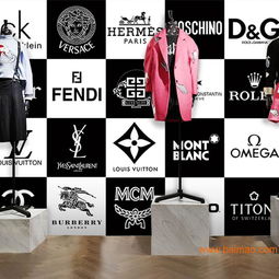 3D國際知名品牌LOGO大型壁畫 精品服裝店背景墻的藝術與商業價值
